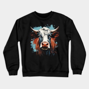 Patriotic Cow Crewneck Sweatshirt